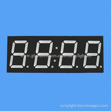 4-digit 0.56-inch Blue 7-segment LED Clock Display, Low-voltage and Current Operating